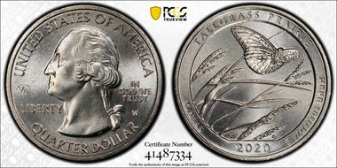 2020-W 25C Tallgrass Prairie NP V75 First Week of Discovery MS64