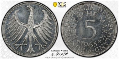 1965-D 5 Mk MS66