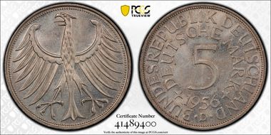 1956-D 5 Mk J-387 MS64