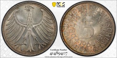 1960-D 5 Mk J-387 MS65