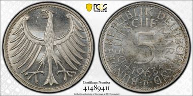 1963-D 5 Mk MS65
