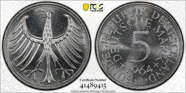 1964-J 5 Mk J-387 MS65