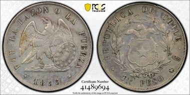 1855-So Peso XF40