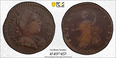 1788 VT 1/2P Georgivs III Rex, RR-31 VF25BN