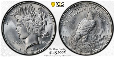 1923-D $1 MS65