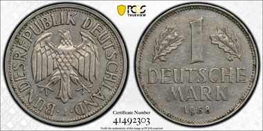 1958-J Mark J-385 AU53