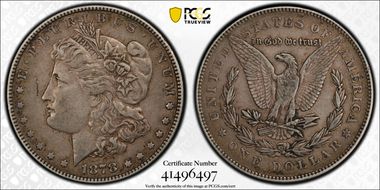 1878 7TF $1 Reverse of 1878 N1