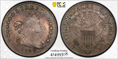 1799/8 $1 13 Reverse Stars VF30