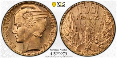 1935 100 Fr Gad-1148 F-554 MS65