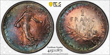 1918 1 Fr Gad-467 F-217 MS64+ 