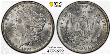 1884-O $1 MS62