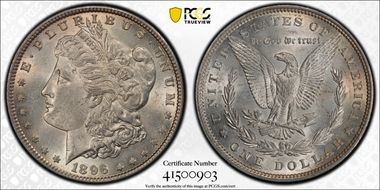 1896 $1 MS63