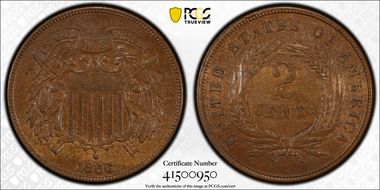 1866 2C AU58BN