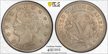 1898 5C AU58