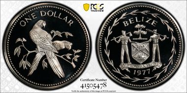 1977-FM $1 KM-43a Silver PR69DCAM