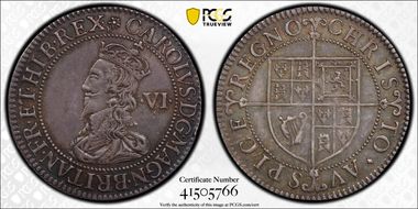 (1631-32) 6D S-2855 Flower and B MS62