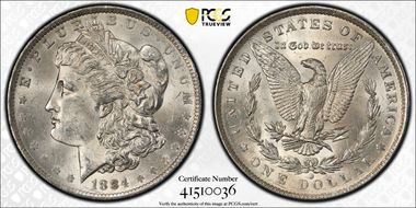 1884-O $1 MS63