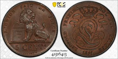 1851 5C KM-5.1 MS65BN