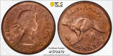 1964 Y. (p) 1D MS64RD