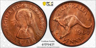 1964 Y. (p) 1D MS64RB