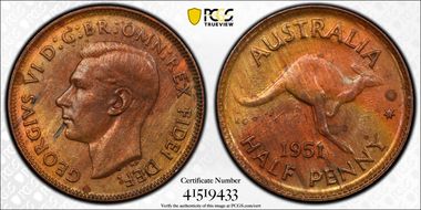 1951(p) 1/2D No Dot MS63BN
