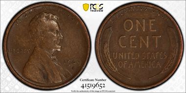 1909-S/S 1C S/Horizontal S VF30BN