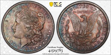 1878 7TF $1 Reverse of 1879 MS66