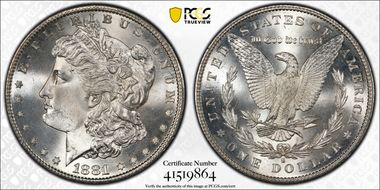 1881-S $1 MS65