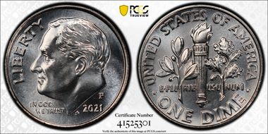 2021-P 10C Early Find MS65FB