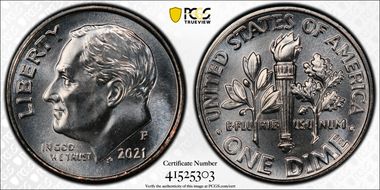 2021-P 10C Early Find MS66FB