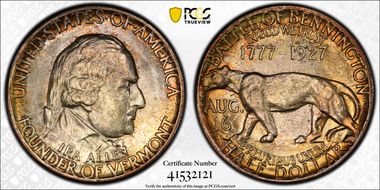 1927 50C Vermont MS67+