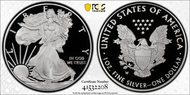 2021-W  $1 Silver Eagle - Type 1 PR70DCAM