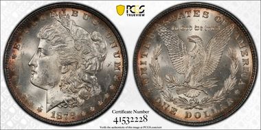 1878 8TF $1 VAM 14.1, Alligator Eye MS63