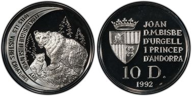 1992 10 Din Brown Bear and Cub KM-76 PR69DCAM