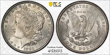 1882 $1 MS64