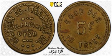 No Date Tk 5C TC-173749 Brass Grayson Co-Operative Co. XF45