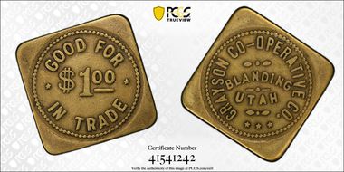No Date Token TC-173752 Brass Grayson Co-Operative Co. XF45