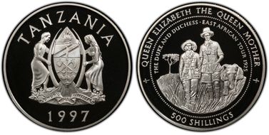 1997 500 Shil Queen Mother African Tour PR69DCAM