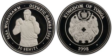 1998 50 Sen 2000 Summer Olympics Boxing PR69DCAM