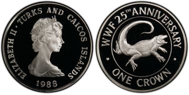 1988 Crown WWF-Rock Iguana PR69DCAM