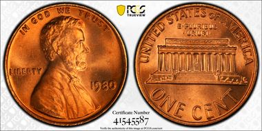 1980 1C MS67RD