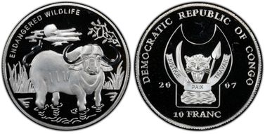 2007 10 Fr Endangered Water Buffalo PR67DCAM