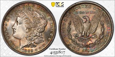 1882-S $1 MS65