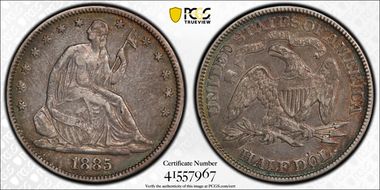 1885 50C VF35