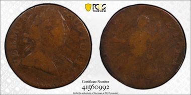 1788 VT 1/2P Bust Right VG10BN