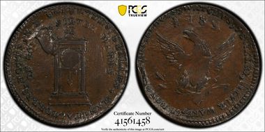 '1789' Token Mott, Thick, Plain Edge AU55