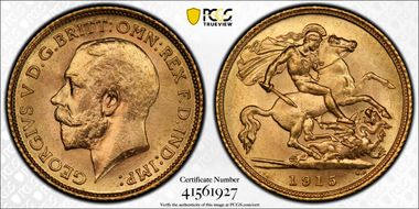 1915-S 1/2 Sov S-4009 MS65