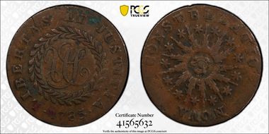 1785 C Nova 1/2P Pointed Rays VF35BN
