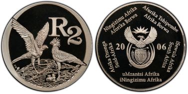 2006 2 Rand 2 Secretary Birds PR69DCAM