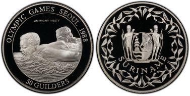 1988 50 G Nesty - 100m Butterfly Medal Alignment PR69DCAM